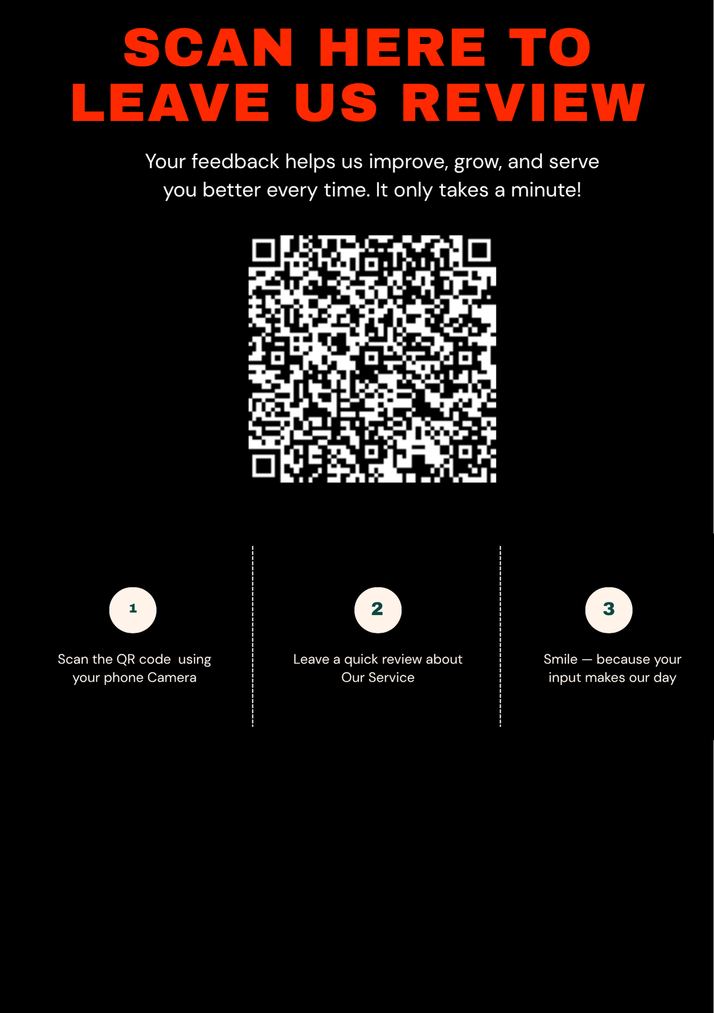 QR Code Feedback Review A5